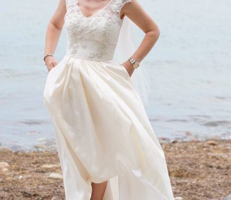 Smukkeste Rikke Gudnitz brudekjole til salg