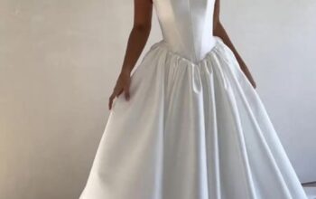 Drop waist brudekjole af Pronovias str 36
