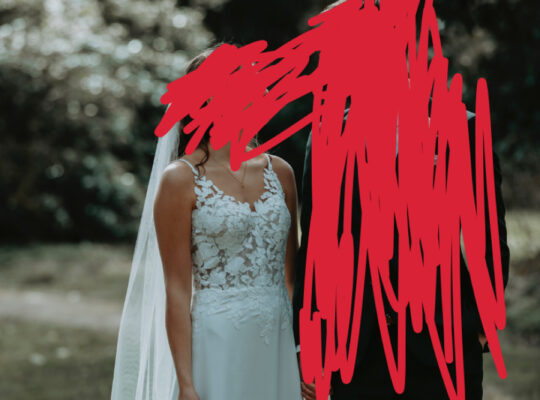 Smuk brudekjole fra TP kjoler str. S